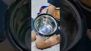 Milton softener Steel tiffin review viralvideo subscribe ternding nikhilrudracreative youtube [upl. by Etnohc]