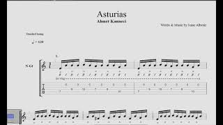 asturias guitar tab [upl. by Sacksen198]