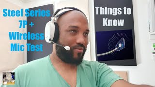 Steelseries Arctis 7P Plus Wireless Mic Test [upl. by Ahseel]