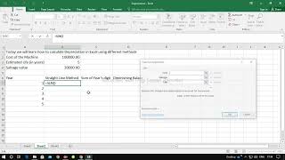 How to calculate Depreciation in Excel in different methods using different formula [upl. by Gerladina]