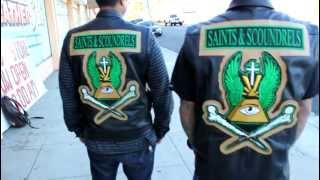 We Sew Patches on Leather Jackets amp Vests Wile You Wait [upl. by Aisaim]