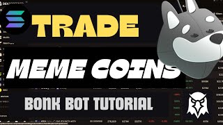 QUICK TUTORIAL ON HOW TO SETUP BONKBOT ON TELEGRAM  TRADE MEME COINS ON SOLANA 2024 [upl. by Hazard]