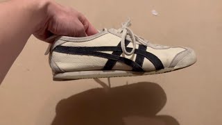 ONITSUKA tiger mexico 66  1 YEAR REVIEW  wear and tear [upl. by Oal]