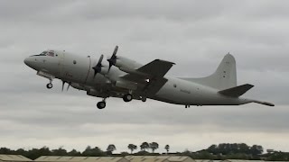 Lockheed P3C Orion German NAVY departure on Monday RIAT 2015 Airshow 6006 [upl. by Nefen]