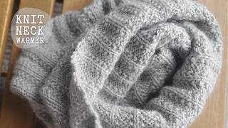 Easy Knit Neck Warmer for Beginners  Quick amp Cozy Project [upl. by Yma]