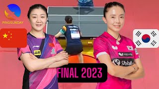 Match 2  Final  China vs Korea  Chen Meng vs Jeon Jihee [upl. by Jordison]