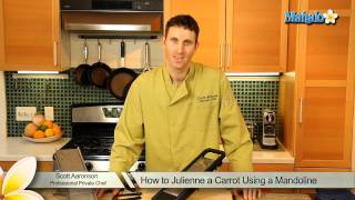 How to Julienne a Carrot Using a Mandoline [upl. by Giuditta7]