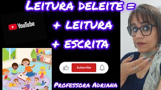 A importância da leitura deleite na alfabetização professor educação [upl. by Akinak]