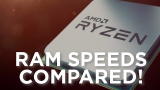 Ryzen  RAM Speed Comparison [upl. by Cassil]