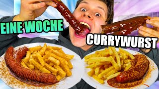 Eine WOCHE nur CURRYWURST amp POMMES ESSEN🍖🍟TEUERSTE CURRYWURST DER WELT💰 [upl. by Zelazny879]