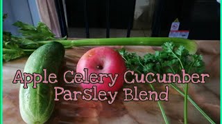 Apple Cucumber Parsley Celery Juice without juicer [upl. by Staw]