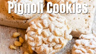 Pignoli Cookies Biscotti ai Pinoli [upl. by Sicnarf]