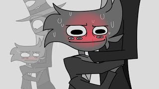 ⚠️ FIRST TONGUE ❤️‍🔥 HAZBIN HOTEL ARACKNISS ⚠️ NSFW ⚠️ COMIC DUB w ART by SLEEPY SHEEPY shorts [upl. by Tomlinson]