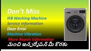 IFB Washing machine service center support repair information [upl. by Zingg]