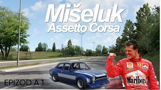 Assetto Corsa  MISELUK  Ford Escort RS1600 igram na volan i zurim [upl. by Ayerhs]