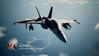 FA18F Super Hornet 1v1 with F22 Raptor  Ace Combat 7 Multiplayer [upl. by Rennold]