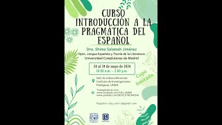 CURSO Introducción a la pragmática del español [upl. by Haianeb]