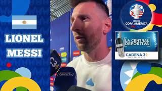 LIONEL MESSI quotES UNA LOCURA LO QUE VIENE HACIENDO EL EQUIPOquot [upl. by Ranna]