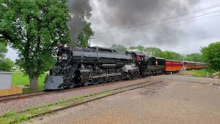 Milwaukee Road 261  Brownton MN run by with full head of steam [upl. by Dilahk]