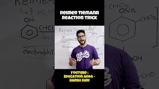 Reimer Tiemann Reaction in 1 minute with Trick 🔥😇 Class 12th Organic Chemistry  shorts [upl. by Ahsitram158]