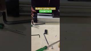 Rodless Cylinder Repair  Rodless cylinder working  pneumatic cylinder ytshorts [upl. by Menendez]