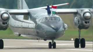 Antonov An26 Hungarian Air Force 603 Arrival Geilenkirchen [upl. by Prendergast]