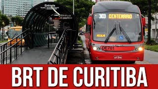 Bus Rapid Transit BRT de CuritibaParaná [upl. by Kartis]