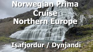 Norwegian Prima  Northern Europe  Isafjordur  Dynjandi Waterfall [upl. by Ynogoham451]