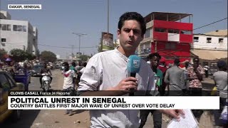 Protests in Senegal turn deadly as political crisis deepens over election delay • FRANCE 24 [upl. by Kancler]