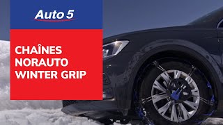 Chaînes neige composite frontales NORAUTO WINTER GRIP sur auto5be [upl. by Yffub433]