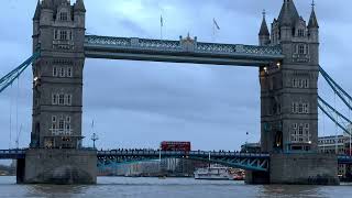 4K HDR London Boat Tour on Thames River [upl. by Ekeiram]