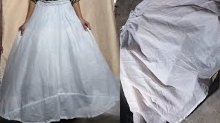 How to make can can skirt 🤍cutting and stitching full video  dress dressdesignbymehvish [upl. by Hanford92]