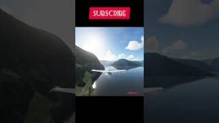 Relaxing Flight over Sognefjord Norway  Microsoft Flight Simulator 2020 msfs2020 norway [upl. by Grizel]