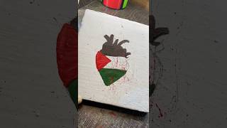 Free Palestine ✊🎨 FreePalestine ArtForChange StandForJusticequot [upl. by Wakerly134]