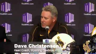 2012 MW Football Media Day  Wyoming Podium Session [upl. by Feodora161]