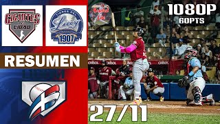 Resumen  Tigres del Lice vs Gigantes del Cibao  Serie Regular Lidom 20242025 27112024 [upl. by Ylatan]