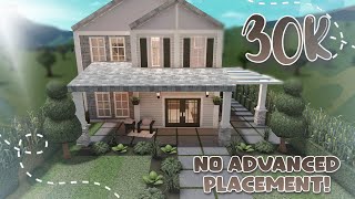 30K BLOXBURG AESTHETIC HOUSE BUILD 2STORY NO ADVANCED PLACEMENT [upl. by Gnus781]