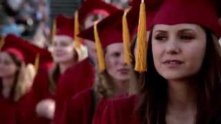 Vampire Diaries 4x23 Graduation  Bonnie Elena Caroline Matt amp Stefan Graduate [upl. by Rehpotsirk]