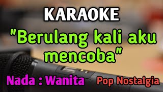 HATI YANG LUKA  KARAOKE  NADA WANITA CEWEK  Pop Nostalgia  Betharia Sonata  Live Keyboard [upl. by Anirtal]