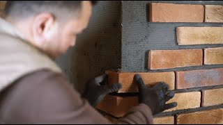 STONEWRAP Installation of Brick Veneer [upl. by Aihsined]