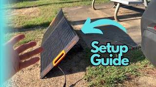 Jackery Setup with Grecell 100W Solar Panel Camping and Overland Lifesaver [upl. by Siuluj]