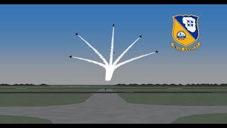 YSFlight 2024 Blue Angels Homecoming Airshow  USN Blue Angels [upl. by Aicilet227]