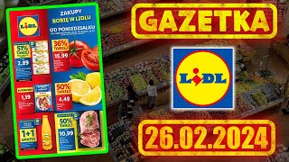 LIDL  Nowa gazetka  Nowe oferty promocyjne od 26022024 [upl. by Brana]