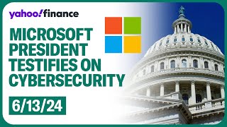 Microsoft president testifies on cybersecurity failures before the House [upl. by Malina]