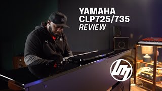 Yamaha CLP725 amp CLP735 Clavinova Digital Piano Review  Better Music [upl. by Hoban983]