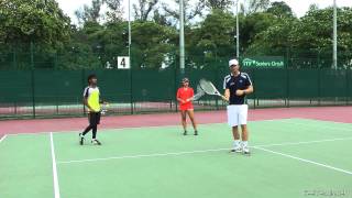 Advanced Tennis Volley Technique  The quotFlowingquot Volley [upl. by Fayette]