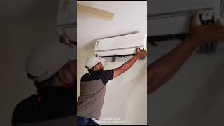 tips ac installation video tools  LG ac installation process  Arman hussain [upl. by Eetak]