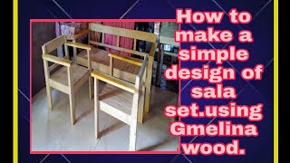 How to make a simple design of sala setusing Gmelina woodruss croweTV [upl. by Kingsly]