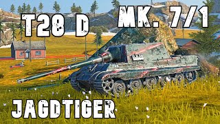 Centurion Mk 71  Jagdtiger  T28 Defender • WoT Blitz [upl. by Tollmann317]