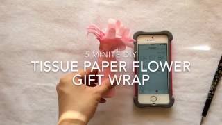 5min DIY nail polish flower wrap [upl. by Attelrak]